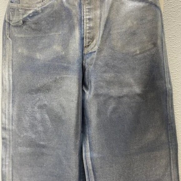 NEW JOE’S JEANS Womens THe Mia High Rise, Wide Leg Party Blue Foil Jeans Size 31 - Picture 9 of 11